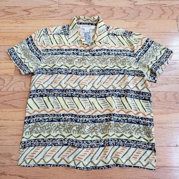 Marguerite Li Other - Vintage Marguerite Li 100% Silk Shirt sz m